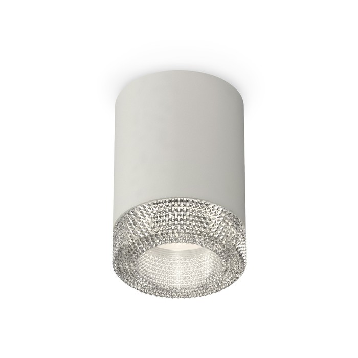 Светильник накладной с композитным хрусталём Ambrella light, XS7423001, MR16 GU5.3 LED 10 Вт, цвет серый песок, прозрачный