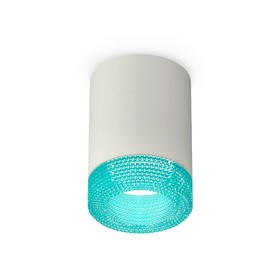 Светильник накладной с композитным хрусталём Ambrella light, XS7423004, MR16 GU5.3 LED 10 Вт, цвет серый песок, голубой