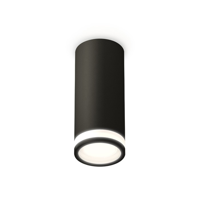 Светильник накладной с акрилом Ambrella light, XS7443012, MR16 GU5.3 LED 10 Вт, цвет чёрный песок, белый матовый