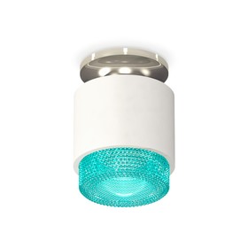 Светильник накладной с композитным хрусталём Ambrella light, XS7510082, MR16 GU5.3 LED 10 Вт, цвет белый песок, голубой
