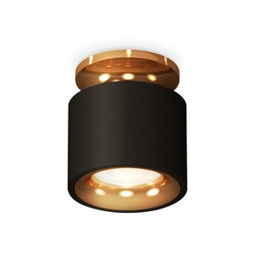 Светильник накладной Ambrella light, XS7511121, MR16 GU5.3 LED 10 Вт, цвет чёрный песок, золото жёлтое