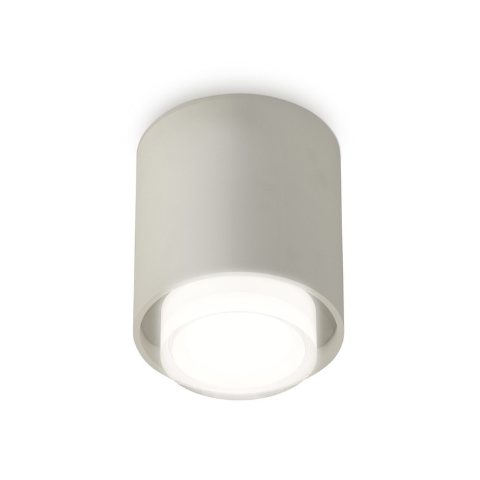 Светильник накладной с акрилом Ambrella light, XS7724015, MR16 GU5.3 LED 10 Вт, цвет серый песок, белый матовый