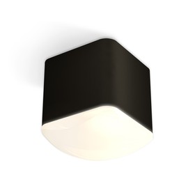 Светильник накладной с акрилом Ambrella light, XS7806041, MR16 GU5.3, GU10 LED 10 Вт, цвет чёрный песок, белый матовый