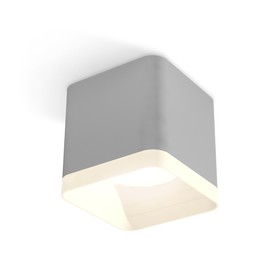 Светильник накладной с акрилом Ambrella light, XS7807010, MR16 GU5.3, GU10 LED 10 Вт, цвет серый песок, белый матовый