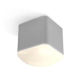 Светильник накладной с акрилом Ambrella light, XS7807011, MR16 GU5.3, GU10 LED 10 Вт, цвет серый песок, белый матовый