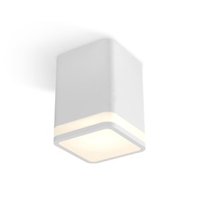 Светильник накладной с акрилом Ambrella light, XS7812020, MR16 GU5.3, GU10 LED 10 Вт, цвет белый песок, белый матовый