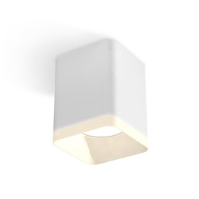 Светильник накладной с акрилом Ambrella light, XS7812021, MR16 GU5.3, GU10 LED 10 Вт, цвет белый песок, белый матовый