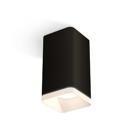 Светильник накладной с акрилом Ambrella light, XS7821021, MR16 GU5.3, GU10 LED 10 Вт, цвет чёрный песок, белый матовый