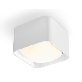 Светильник накладной с акрилом Ambrella light, XS7832022, MR16 GU5.3, GU10 LED 10 Вт, цвет белый песок, белый матовый