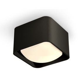 Светильник накладной с акрилом Ambrella light, XS7833022, MR16 GU5.3, GU10 LED 10 Вт, цвет чёрный песок, белый матовый