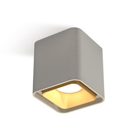 Светильник накладной Ambrella light, XS7842004, MR16 GU5.3, GU10 LED 10 Вт, цвет серый песок, золото песок 10193371