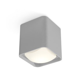 Светильник накладной с акрилом Ambrella light, XS7842011, MR16 GU5.3, GU10 LED 10 Вт, цвет серый песок, белый матовый 10193373