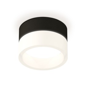 Светильник накладной с акрилом Ambrella light, XS8102015, GX53 LED 12 Вт, цвет чёрный песок, белый матовый