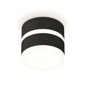 Светильник накладной с акрилом Ambrella light, XS8102019, GX53 LED 12 Вт, цвет чёрный песок, белый матовый