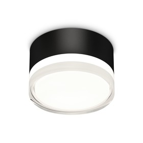 Светильник накладной с акрилом Ambrella light, XS8102023, GX53 LED 12 Вт, цвет чёрный песок, белый матовый, прозрачный