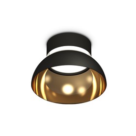 Светильник накладной Ambrella light, XS8102036, GX53 LED 12 Вт, цвет чёрный песок, золото жёлтое, прозрачный
