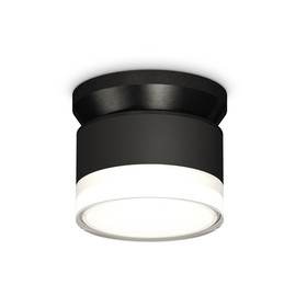 Светильник накладной с акрилом Ambrella light, XS8102052, GX53 LED 12 Вт, цвет чёрный песок, белый матовый, прозрачный