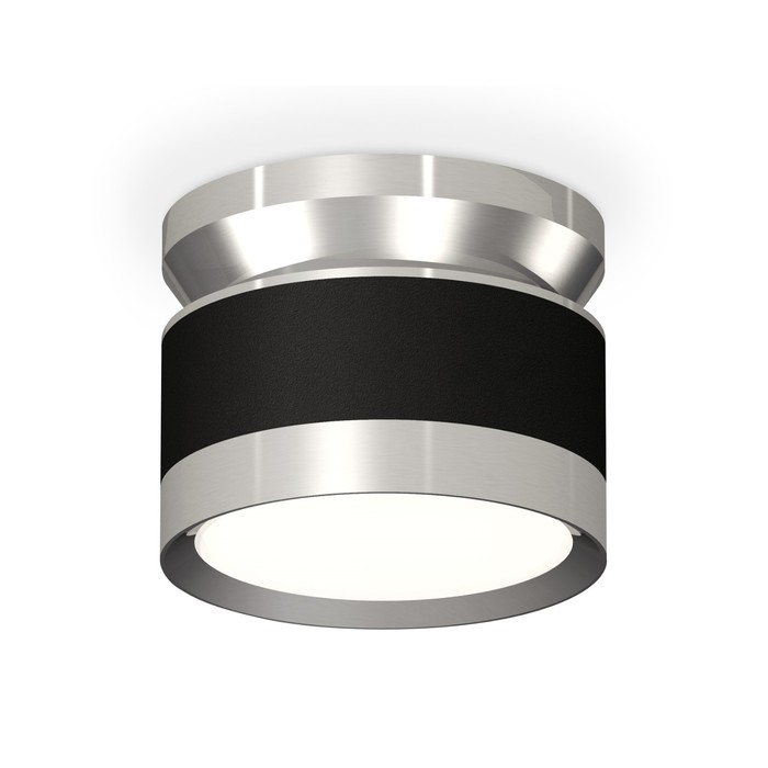 Светильник накладной Ambrella light, XS8102055, GX53 LED 12 Вт, цвет чёрный песок, серебро