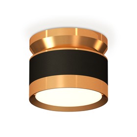 Светильник накладной Ambrella light, XS8102060, GX53 LED 12 Вт, цвет чёрный песок, золото жёлтое