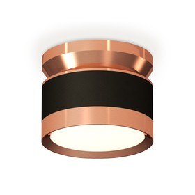 Светильник накладной Ambrella light, XS8102065, GX53 LED 12 Вт, цвет чёрный песок, золото розовое
