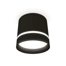 Светильник накладной с акрилом Ambrella light, XS8111006, GX53 LED 12 Вт, цвет чёрный песок, белый матовый