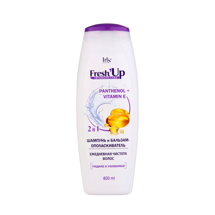 

Шампунь и бальзам-ополаскиватель для волос Iris Cosmetic Fresh Up, 2 в 1, 400 мл