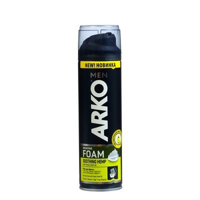 Набор подарочный мужской ARKO: Пена для бритья Hemp, 200 мл + Дезодорант Blade Deep Chill, 150 мл