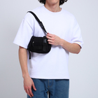 Сумка поясная на молнии, 23×5.5×16 см, чёрная - Фото 6