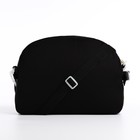 Сумка молодёжная на молнии, цвет чёрный - Фото 5