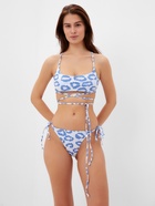 Купальник раздельный с завязками женский MIST, размер M, голубой - Фото 7