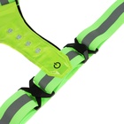 Жилет сигнальный TORSO, с регулируемым размером, салатовый, LED сигнал, 4 режима - Фото 9