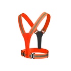 Свеотоотражающий ремень TORSO, регуляриуемый размер, оранжевый, LED сигнал, 4 режима - Фото 5