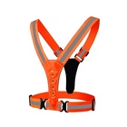 Свеотоотражающий ремень TORSO, регуляриуемый размер, оранжевый, LED сигнал, 4 режима - Фото 6
