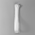 Молния потайная, №3, неразъёмная, потайная, замок автомат, 50 см, цвет прозрачный/белый, цена за 1 штуку - Фото 3