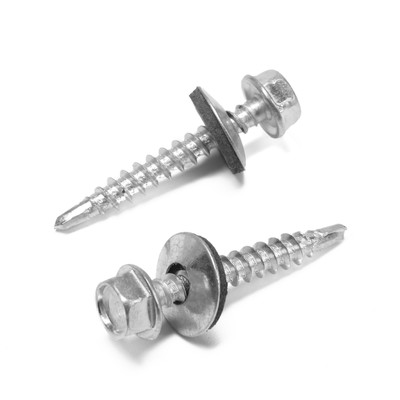 Саморезы кровельные 4.8×35 мм, оцинкованные, 250 шт.