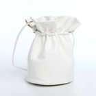 Сумка-кисет на затяжке, цвет белый - фото 23215686