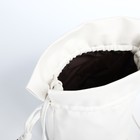 Сумка-кисет на затяжке, цвет белый - фото 23215688