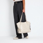 Сумка-шопер на молнии, цвет бежевый - фото 808955815 Сумка-шопер на молнии, цвет бежевый - фото 808955815