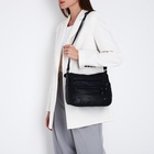 Сумка женская кросс-боди на молнии, 26×11×21 см, тёмно-синяя - Фото 7