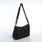 Сумка женская кросс-боди на молнии, 26×11×21 см, тёмно-серая - Фото 4