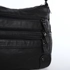 Сумка женская кросс-боди на молнии, 26×11×21 см, тёмно-серая - Фото 5