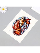 Переводная тату на тело цветная «Красный сом», 26.2×14.5 см 10167633 - фото 16457609