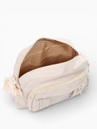 Сумка молодёжная на молнии, со значками, 23×5.5×16 см, белая 10175077