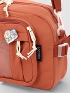 Сумка молодёжная на молнии, со значками, 23×5.5×16 см, рыжая - Фото 3