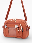 Сумка молодёжная на молнии, со значками, 23×5.5×16 см, рыжая - Фото 4