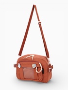 Сумка молодёжная на молнии, со значками, 23×5.5×16 см, рыжая - Фото 5