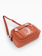 Сумка молодёжная на молнии, со значками, 23×5.5×16 см, рыжая 10175078