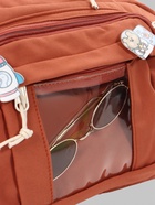 Сумка молодёжная на молнии, со значками, 23×5.5×16 см, рыжая - Фото 9