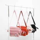 Сумка молодёжная на молнии, цвет розовый - Фото 7