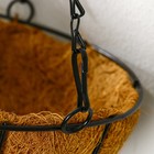 Кашпо подвесное, d = 25 см, с кокосовым вкладышем, «Полусфера», Greengo - Фото 4